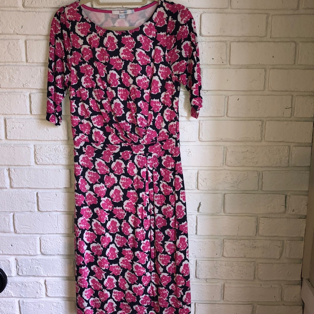 Boden floral stretch tencel dress.